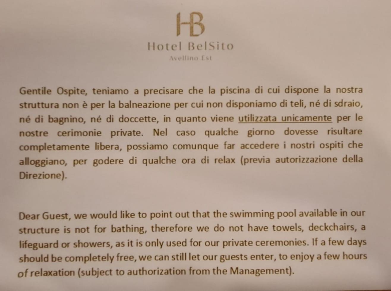 Bel Sito Hotel Due Torri Manocalzati Exterior foto